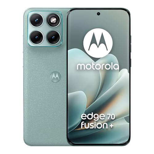 Image of Motorola Edge 70 Pro+ 5G (Twill Inspired Pantone Stormy Sea Green, 12GB RAM, 256GB Storage) | Dimensity 8500 Extreme Processor | 50MP + 50MP + 50MP Triple AI Camera |6.8 inch pOLED Display|