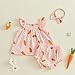 Afunbaby Baby Girl Summer Clothes Heart Print Ruffle Strap Tops Dress Shorts 2 Pcs Princess Fashion Outfit Sets (Pink carrot, 3-6 Months)