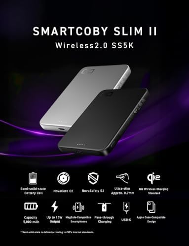 CIO SMARTCOBY Slim II Wireless 2.0 SS5K 5000mAh Power Bank (Silver) - 2