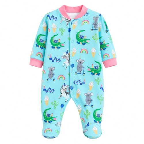 Image of EIO 100% Cotton Rompers Sleepsuits Jumpsuit Night Suits for Infants Newborn Baby Boys & Girls