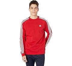 Amazon | adidas オリジナル メンズ 3ストライプ クルー US