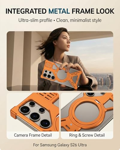 Coque Galaxy S26 Ultra Métal CNC avec anneau support pour vidéo - 2