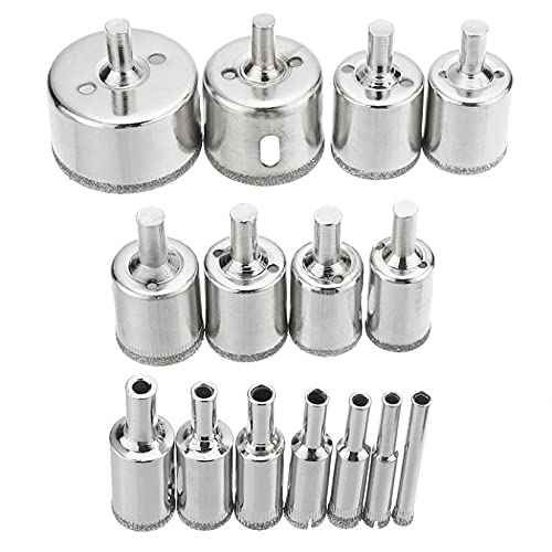 Juego de 15 brocas diamantadas para cerámica y vidrio miniatura 3
