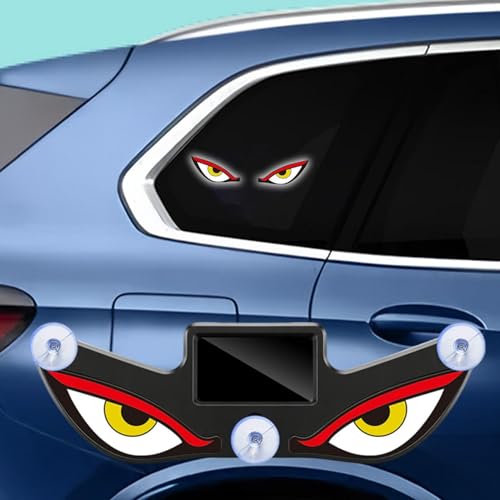 Ojos LED para parabrisas de coche con panel solar universal 4