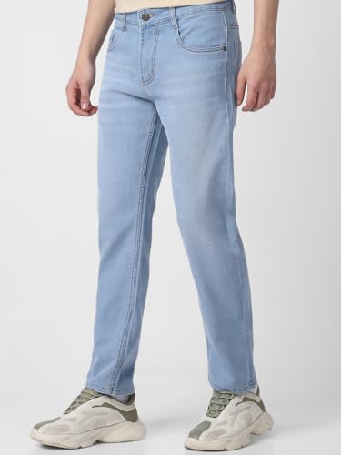 Image of Neostreak Men's Regular Fit Heavy Washed Jeans Stretchable