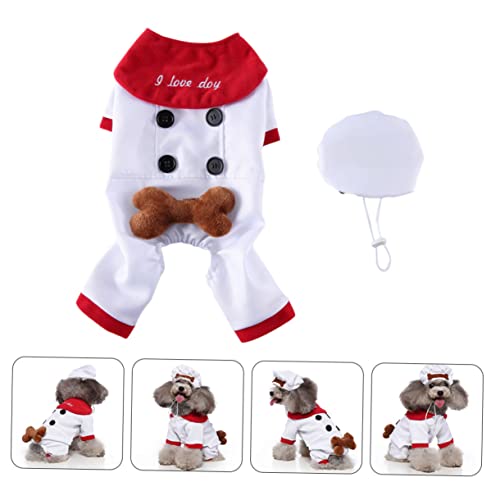 Disfraz LIOOBO para perro Halloween talla S blanco miniatura 7