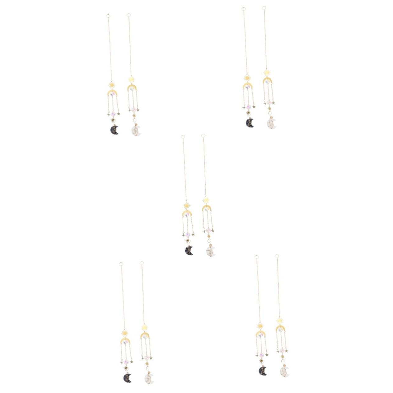 DOITOOL 5sets Mond Lampe Kit Geburten S Decke Fan Kette Decor Home Decor Hängen 2 Stücke * 5
