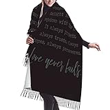 Dunkler 1. Korintherbrief: Liebe Ist Geduldig, Liebe Ist Gütig. Paarvers: Schals, Tücher, Stolen Schals Für Frauen Klassisches Winter Schal Warm Schals & Tücher Für Damen