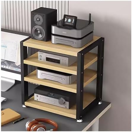 Speaker Stand,Compact HiFi Speaker Stand & Audio Rack for Home Theater, Turntable & Game Console - Stylish Media Cabinet for TV, Amplifier & Electronics - 3-Tier Design for Ultimate Sound Ex