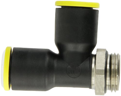 Image of Legris 3193 14 21 Nylon & Nickel-Plated Brass Push-to-Connect Fitting, Run Tee, 14 mm Tube OD x 1 /2 inch BSPP Male