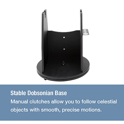 Zhumell - 10" Dobsonian Reflektorteleskop - Große Blende für scharfe, helle Bilder - Solide Grundkonstruktion mit Griff für einfachen Transport - Ideales astronomisches Teleskop – Bild 4