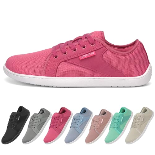 SAGUARO Unisex Knit Scarpe Barefoot con Suola Zero Drop, Luck Ⅰ, Taglie 36-48
