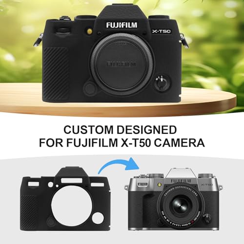 Funda Silicone para cámara Fujifilm X-T50 color negro miniatura 7