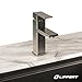 Lippert Flow Max Square Bathroom Faucet with 304-Grade Stainless Steel Construction, Single-Handle Operation, Single-Hole Installation, 2.2 GPM Flow Rate for RVs and Residential Spaces - 2024025311