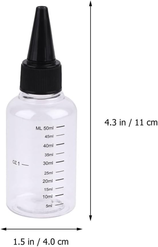 20pcs 50ml Squeeze Travel Bottle with Scale, Precision Tip Design image 2