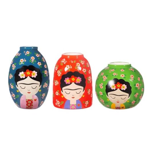 Sass & Belle Jarrones Florales Frida - Juego de 3
