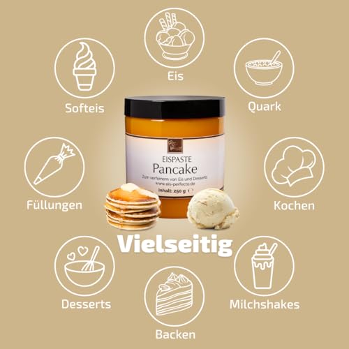 Pancake Eispaste │ MEGA GESCHMACK VON FRISCHGEBACKENEN PANCAKE │ Pimpe deine Eis, Desserts, Getränke uvm mit einer extra Portion Geschmack auf │ Inhalt 250 g – Bild 5
