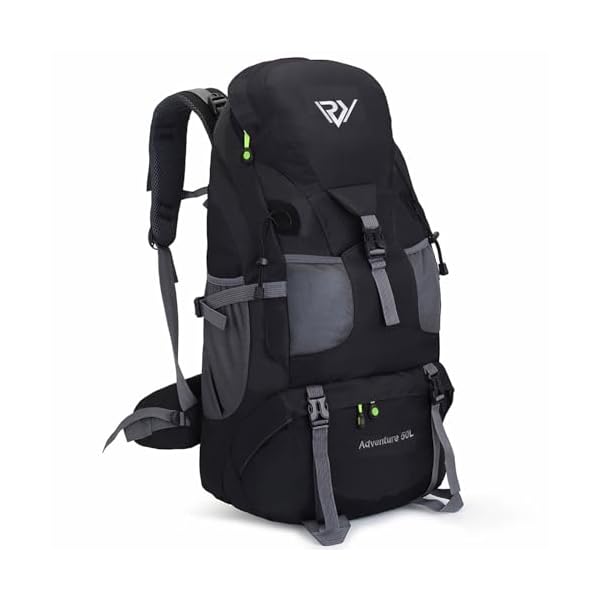 50L Hiking Backpack, Waterproof Lightweight Daypack for Outdoor Camping Travel