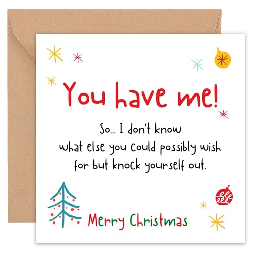 Felbridge Studio - Funny Rude Christmas Card - Humorous Xmas Cards for Boyfriend Girlfriend Partner Husband Wife Him Her Friends Gay - Luxury Fancy Gift 2022-14cm