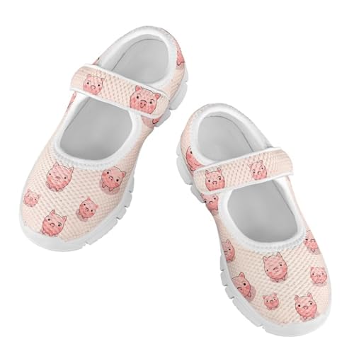 Little Girls Pig Mary Janes Shoes Ballerina Ballet Flats Dress Barefoot Shoe Wedding Party Sandals