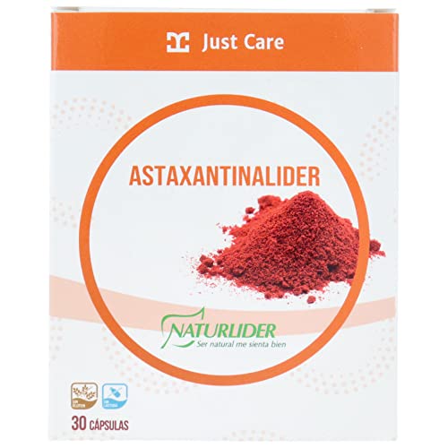 Naturlider - Astaxantina en Polvo Astamarine, Potente Antioxidante, 1% Astaxantina, Suplemento de Origen Sostenible de las Algas Haematococcus Pluvialis - 30 Cápsulas
