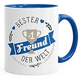 Kaffee-Tasse bester Freund der Welt Geschenk für Freund MoonWorks® royal unisize