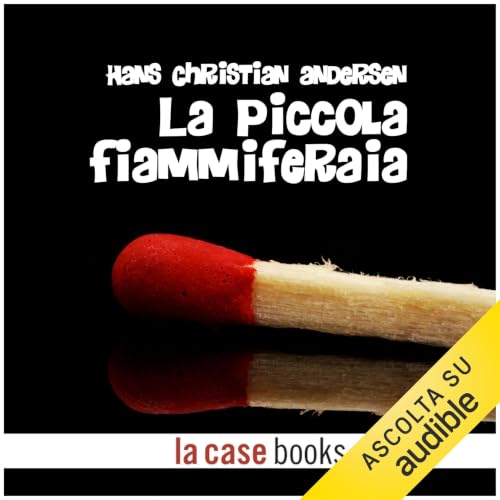 Diseño de la portada del título La piccola fiammiferaia