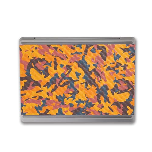 Image of MightySkins Carbon Fiber Skin Compatible with Microsoft Surface Laptop Go 3 (2023) Full Wrap Kit - Autumn Camouflage | Protective, Durable Textured Carbon Fiber Finish | Made in The USA