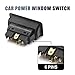 uxcell Universal 6 Pin Car Vehicle Left Right Door Window Power Electric Control Switch Black DC 12V Replacement Plastic