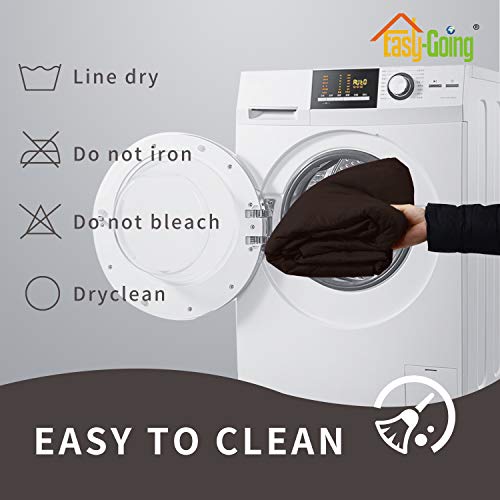 Image of Easy-Going Sofa Slipcover Waterproof Oversized Recliner Chair Cover Non-Slip Fabric Couch Cover for Living Room Washable Furniture Protector for Pets Kids Children (Oversized Recliner, Chocolate)