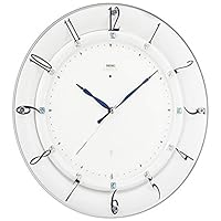 Amazon.co.jp: セイコークロック 掛時計 白 直径330×46mm 電波