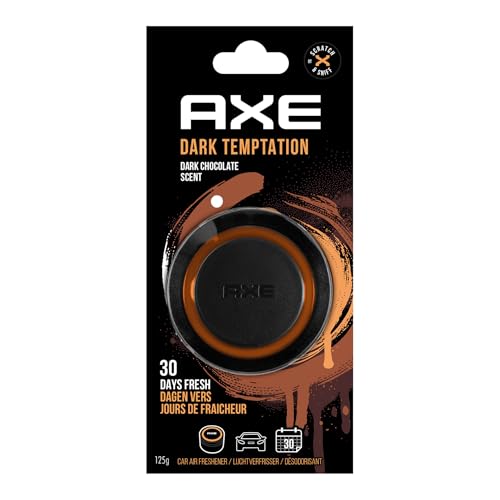 AXE Ambientador de Coche Lata Gel 125GR Portavasos - DARK TEMPTATION: Frescura Refrescante y Duradera para Tu Viaje - Hasta 30 Días de Confianza y Estilo