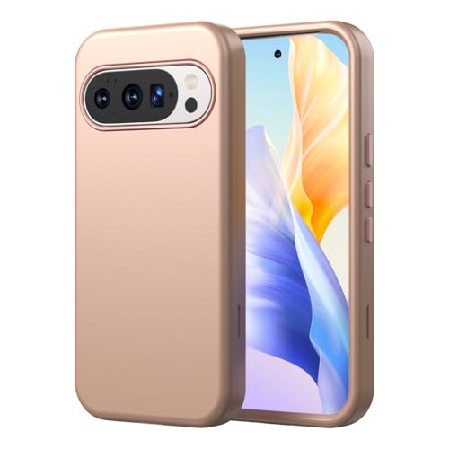 Coque Google Pixel 10 5G silicone or rose anti-choc et rayure