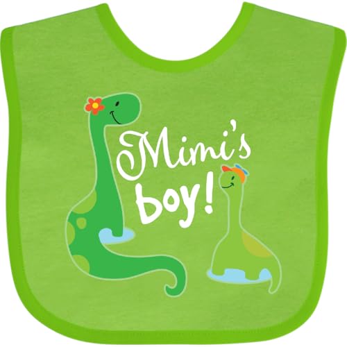 inktastic Mimis Boy Grandson Dinosaur Baby Bib