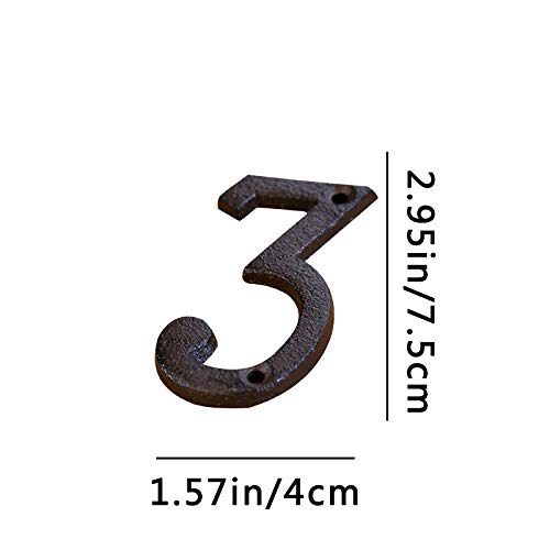 Numéros Et Lettres De Maison En Fer, Numéro D'adresse Vintage