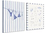 XYHYRA Sommer-Strand-Wandkunst, blaues Bikini-Poster, 
