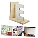 SHOWERORO Reusable Wooden Book Holder Book Organizer for Boy Girl Room with Polished Finish Neat Desktop Storage