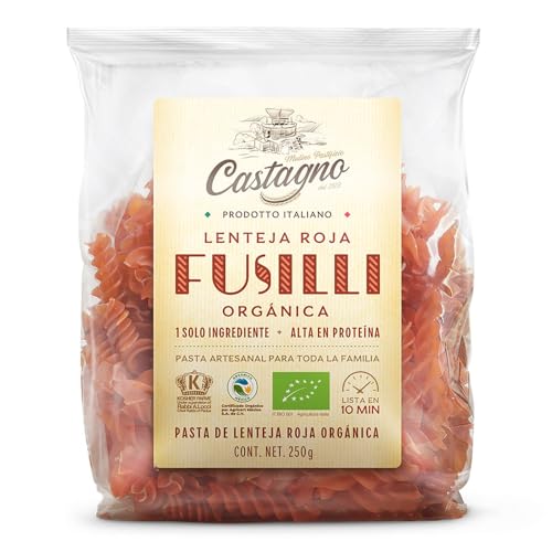 Espirales bio de lentejas rojas, 250 g