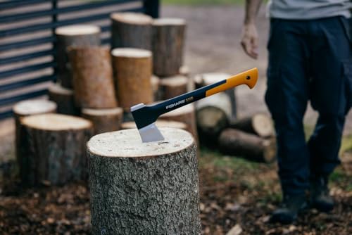 Fiskars Spaltaxt, Inklusive Klingen- und Transportschutz, Länge: 44 cm, Antihaftbeschichtet… – Ansicht 6