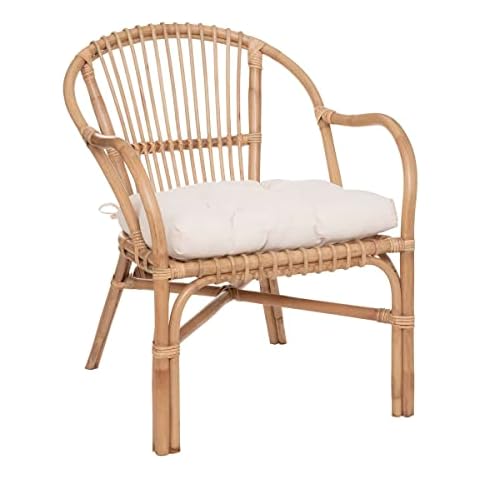 Sillón de ratán beige "Neta" de ATMOSPHERA CREATEUR D'INTERIEUR Cover