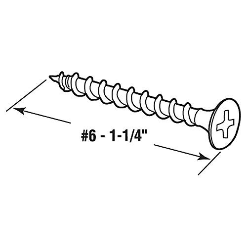 Prime-Line MPSC7841-100 Drywall Screws, #6 X 1-1/4 Inch, Coarse Thread, Phillips Head Drive  thumb #1