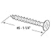 Prime-Line MPSC7841-100 Drywall Screws, #6 x 1-1/4 In., Coarse Thread, Phillips Head Drive (100 Pack)