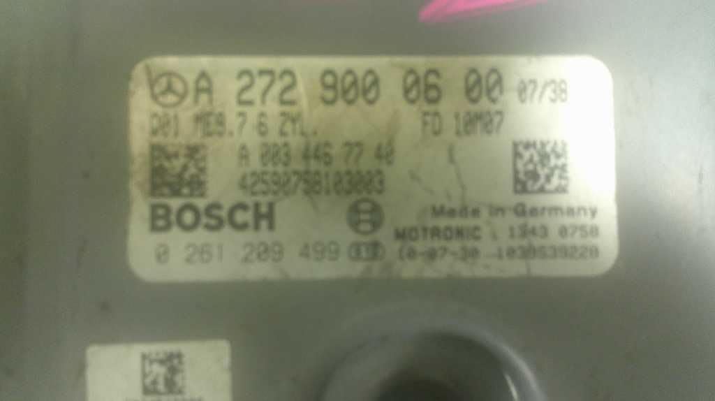 Engine ECM Control Module Fits 08-12 Compatible with Mercedes C300 A 272 900 06 00 A2729000600