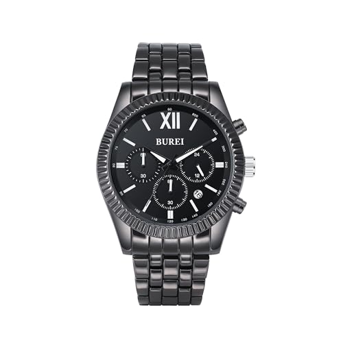 Montre minimaliste homme BUREI pour le bureau et les sorties