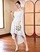 Dressystar Women's Lace Cocktail Dress Hi-Lo Off Shoulder Bridesmaid Swing Formal Party Dresses 1142 White L