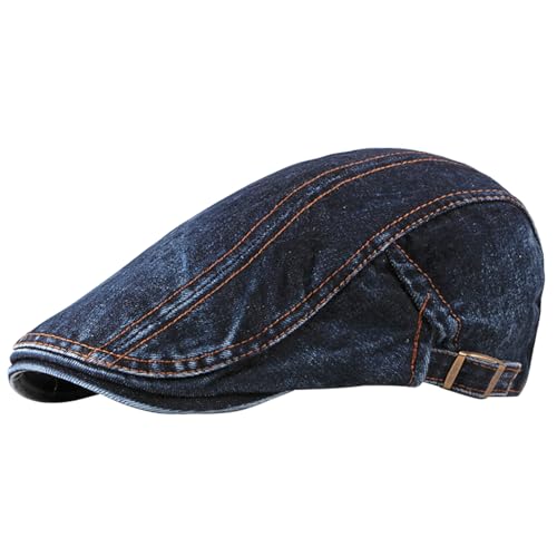 Chapeau en jean pour femme et homme style casquette plate