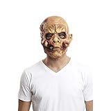 La máscara careta de zombi de terror es ligera y resulta perfecta para disfrazarte en Halloween.