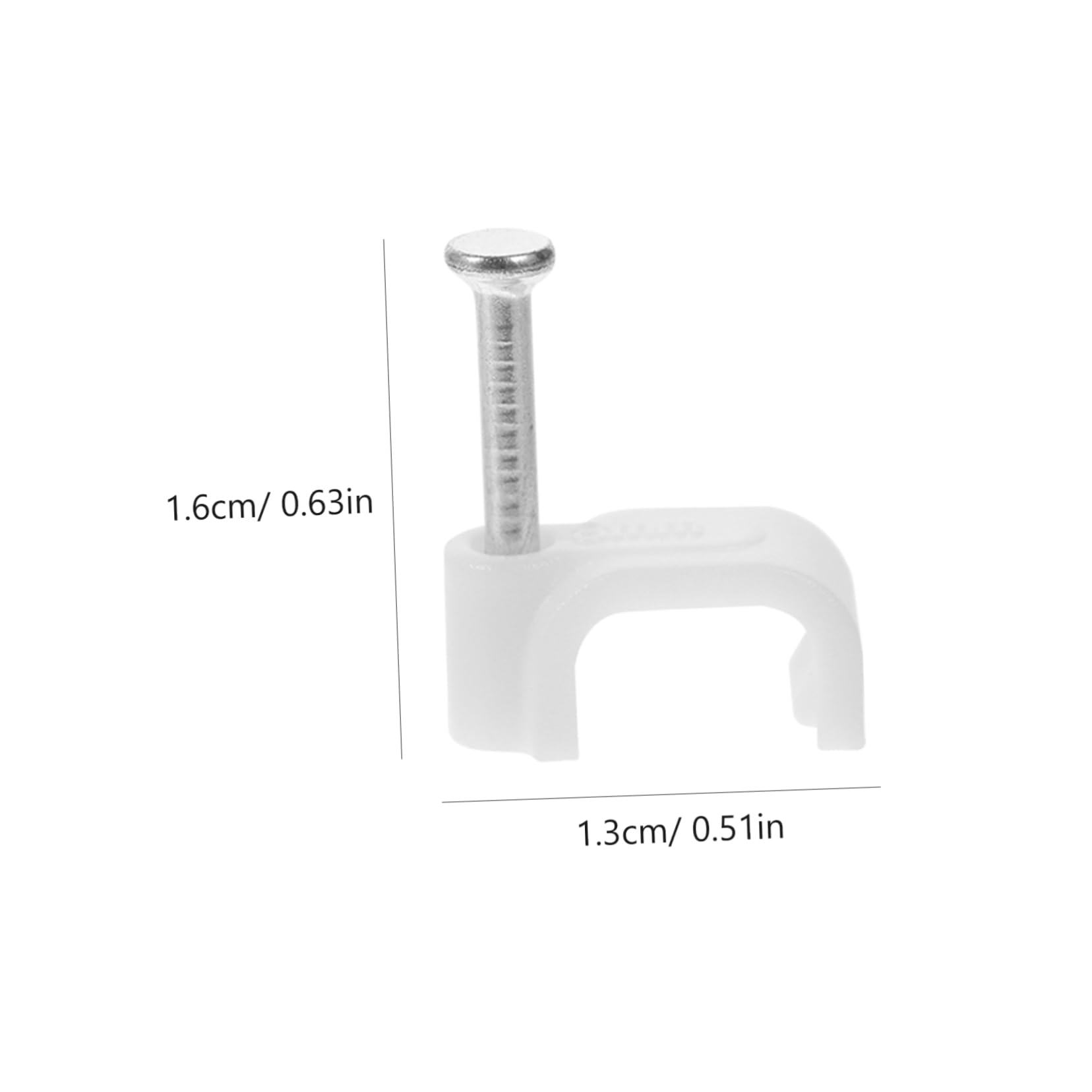 Housoutil 1500 Stk Kabelklemme Kabelclips Kabeltacker kabelklipse cable clips Kabelbefestigungsnagel Drahtstifte Kabelhalter Wand runden Koaxialkabel Leitung klemmt Drahtklemme Lautsprecher