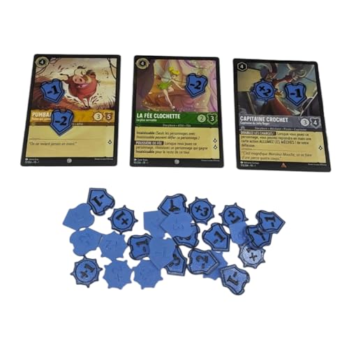 30 pièces. Jetons compatibles pour Lorcana. Token Degat et Force