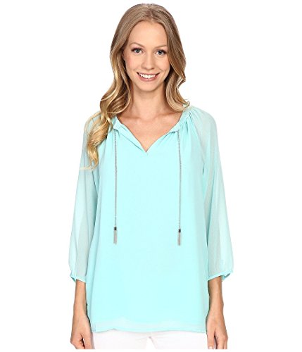 Calvin Klein Women's Peasant Top W/Chain